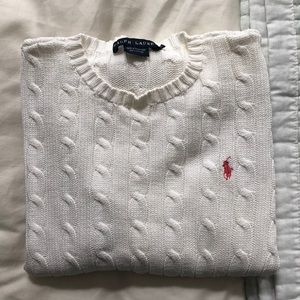 Ralph Lauren Classic Cable Knit Pullover Sweater
